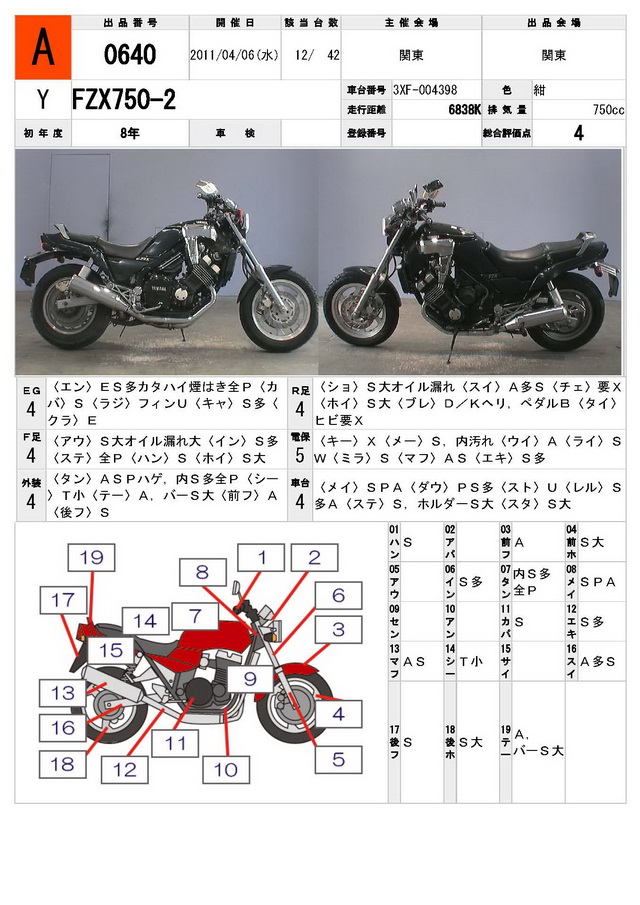 Купить мотоцикл Yamaha FZX750-2 1993 фото 1